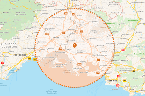 Notre zone d'intervention pour vos travaux de peinture